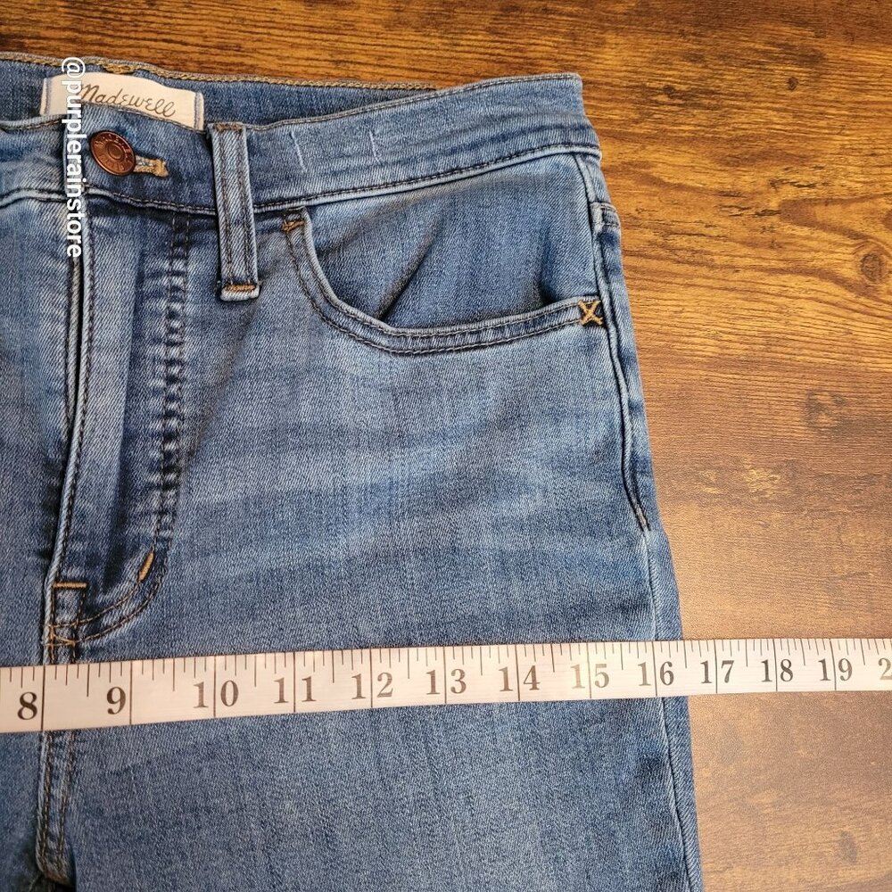 Madewell Jeans Size 28 Skinny 9" Mid Rise Stinson Wash M4233 Stretch Denim - Picture 9 of 13